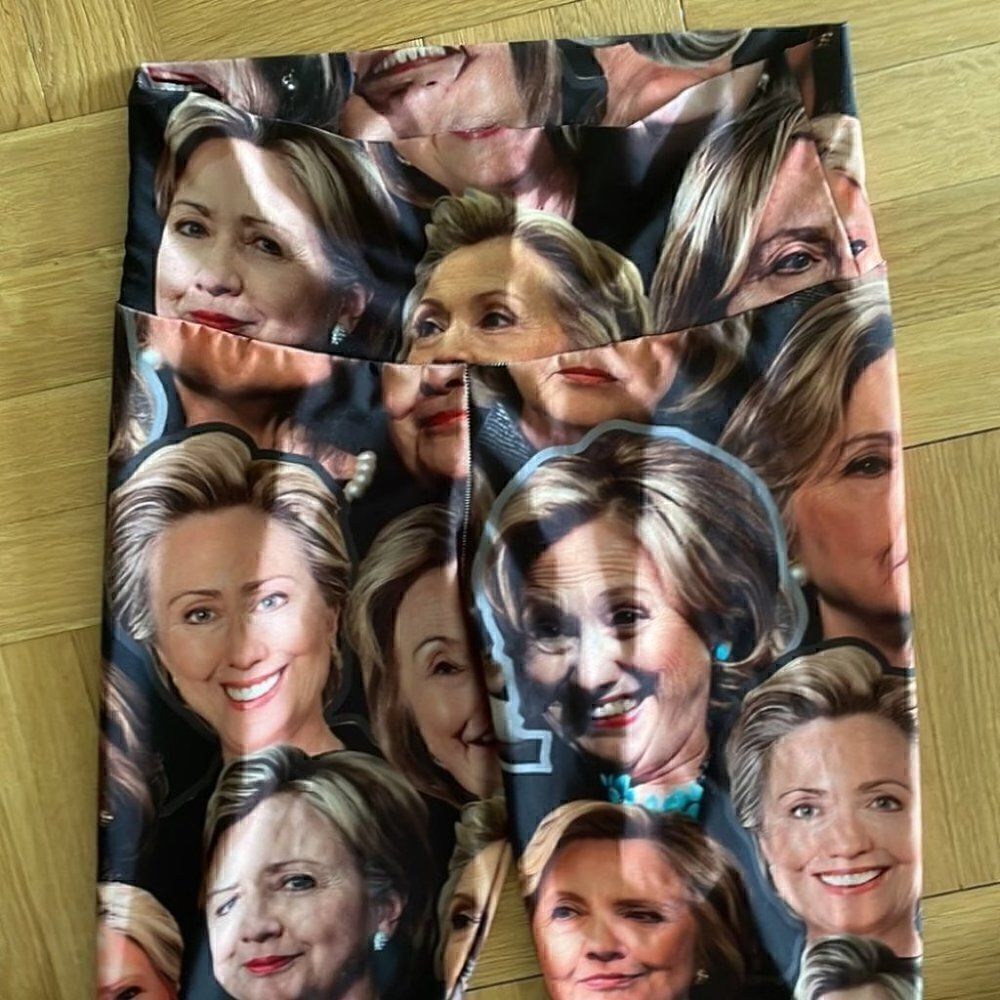 Hilary Clinton yoga pants 